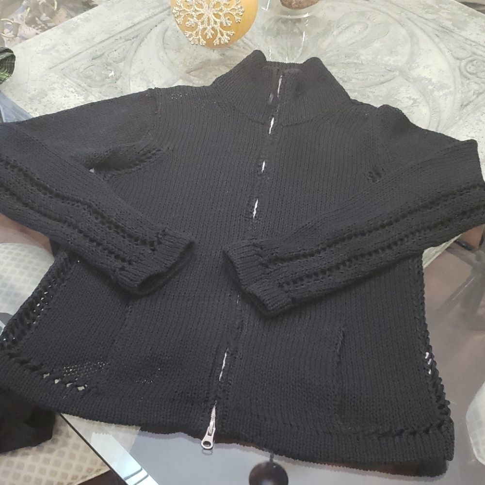 Escada KNIT ZIP UP SWEATER